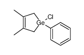 1-Chloro-3,4-dimethyl-1-phenyl-2,5-dihydro-1H-germole 结构式