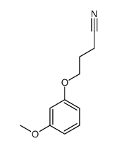 4-(3-甲氧基苯氧基)丁腈 结构式