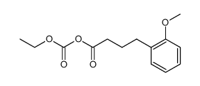 Benzenebutanoic acid, 2-methoxy-, anhydride with ethyl hydrogen carbonate (9CI) 结构式