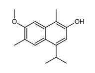 7-甲氧基-1,6-二甲基-4-(1-甲基乙基)-2-萘酚 结构式