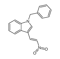 1-benzyl-3-[(E)-2-nitroethenyl]indole 结构式