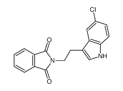 2-[2-(5-氯-1H-吲哚-3-基)乙基]-1H-异吲哚-1,3(2H)-二酮 结构式