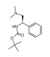 Carbamic acid, [(1R)-2-(dimethylamino)-1-phenylethyl]-, 1,1-dimethylethyl ester 结构式