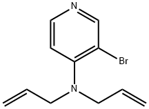 3-溴-N,N-二-2-丙烯-1-基-4-吡啶胺 结构式