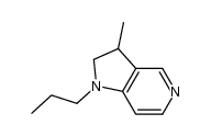 2,3-二氢-3-甲基-1-丙基-1H-吡咯并[3,2-c]吡啶 结构式