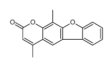 4,11-二甲基-2H-苯并呋喃并[3,2-g]-1-苯并吡喃-2-酮 结构式