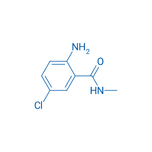 2-氨基-5-氯-N-甲基苯甲酰胺 结构式