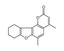 四氢苯并-4,6-二甲基当归素 结构式