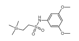 N-(3,5-二甲氧基苯基)-2-(三甲基硅基)乙烷磺酰胺 结构式