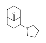2-(1-Pyrrolidinyl)bicyclo[3.3.1]nonan-9-one 结构式