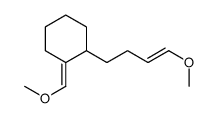 Cyclohexane, 1-(4-methoxy-3-buten-1-yl)-2-(methoxymethylene)- 结构式