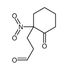 Cyclohexanepropanal, 1-nitro-2-oxo- 结构式