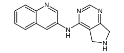 N-(6,7-二氢-5H-吡咯并[3,4-d]嘧啶-4-基)-3-喹啉胺 结构式