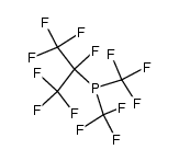 Phosphine, [1,2,2,2-tetrafluoro-1-(trifluoromethyl)ethyl]bis(trifluoromethyl)- 结构式