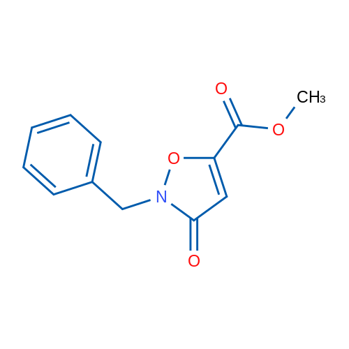 2-Benzyl-3-oxo-2,3-dihydro-isoxazole-5-carboxylic acid methyl ester 结构式