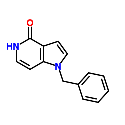 1-苄基-4-羟基-5-氮杂吲哚 结构式