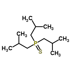 三(2-甲基丙基)硫化膦 结构式