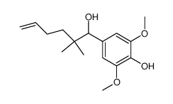 Benzenemethanol, α-(1,1-dimethyl-4-penten-1-yl)-4-hydroxy-3,5-dimethoxy- 结构式