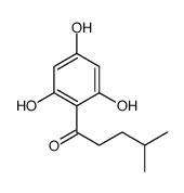 4-甲基-1-(2,4,6-三羟基苯基)-1-戊酮 结构式