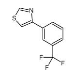 4-[3-三氟甲基苯基]噻唑 结构式