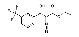 α-重氮-β-羟基-3-(三氟甲基)苯丙酸乙酯 结构式