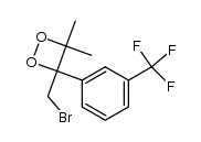 3-(溴甲基)-4,4-二甲基-3-[3-(三氟甲基)苯基]-1,2-二氧杂环丁烷 结构式