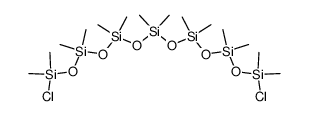 Heptasiloxane, 1,13-dichloro-1,1,3,3,5,5,7,7,9,9,11,11,13,13-tetradecamethyl- 结构式