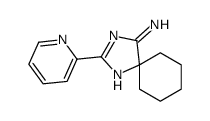 2-(2-吡啶基)-1,3-二氮杂螺[4.5]癸-1,3-二烯-4-胺 结构式