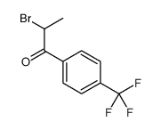 2-溴-1-(4-(三氟甲基)苯基)-1-丙酮 结构式