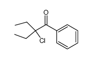 2-氯-2-乙基-1-苯基-1-丁酮 结构式