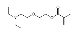 甲基丙烯酸-2-[2-(二乙氨基)乙氧基]乙酯 结构式