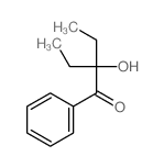 2-乙基-2-羟基-1-苯基-1-丁酮 结构式
