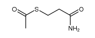 Ethanethioic acid, S-(3-amino-3-oxopropyl) ester 结构式