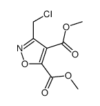 3-(氯甲基)-4,5-异恶唑二羧酸 4,5-二甲酯 结构式