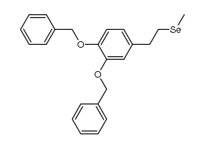 Benzene, 4-[2-(methylseleno)ethyl]-1,2-bis(phenylmethoxy)- 结构式