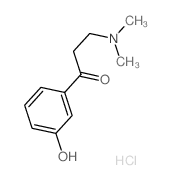 3-(二甲氨基)-1-(3-羟基苯基)丙-1-酮盐酸盐 结构式