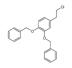 4-(2-氯乙基)-1,2-二(苄氧基)苯 结构式