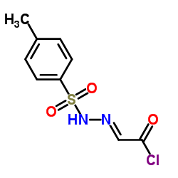 4-甲基-2-(2-氯代-2-氧代乙亚甲基)苯磺酰肼 结构式