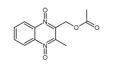 2-乙酸酯基-3-甲基-2-喹喔啉甲醇-1,4-二氧化物 结构式