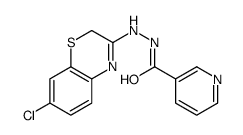 2-(7-氯-2H-1,4-苯并噻嗪-3-基)肼基吡啶-3-羧酸 结构式
