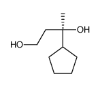 (3R)-3-环戊基-1,3-丁二醇 结构式