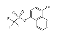 4-氯-1-萘基三氟甲磺酸酯 结构式