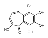 1-溴-2,3,4,6-四羟基-5H-苯并环庚烯-5-酮 结构式