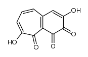 3,8-二羟基-1H-苯并环庚三烯-1,2,9-三酮 结构式