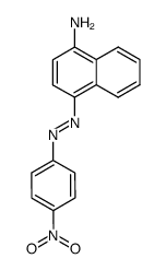 4-[(4-硝基苯基)偶氮]萘-1-胺 结构式