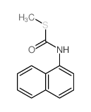 1-萘基硫代氨基甲酸 S-甲酯 结构式