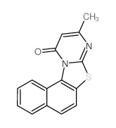9-甲基-11H-萘并[1',2':4,5]噻唑并[3,2-a]嘧啶-11-酮 结构式