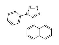 5-(1-萘基)-1-苯基-1H-四氮唑 结构式