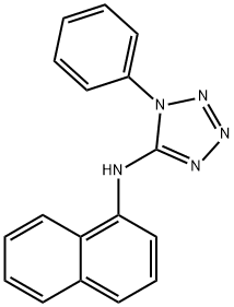1H-四唑-5-胺,N-1-萘基-1-苯基- 结构式