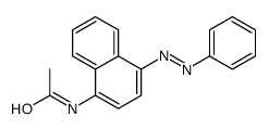 N-[4-(2-苯基二氮烯基)-1-萘基]乙酰胺 结构式